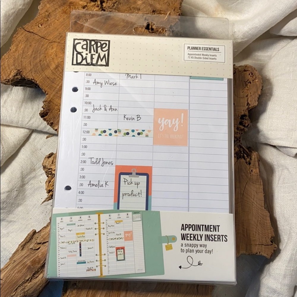 COPY - COPY - Appointment planner inserts Carpe Diem A5 planner